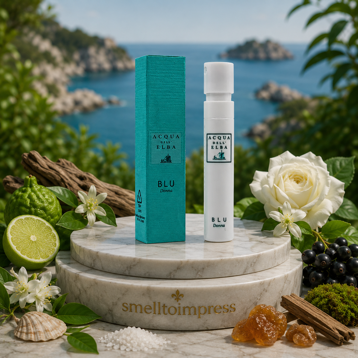 billede af Acqua dell' Elba Blue Donna officiel parfumeprøve 1,2 ml 0,04 fl. oz