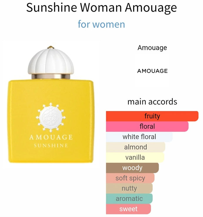 Amouage Sunshine kvinde 2ml 0,06 oz parfumeprøve officiel parfumetester Amouage Sunshine kvinde 2ml 0,06 oz parfumeprøve officiel parfumetester
