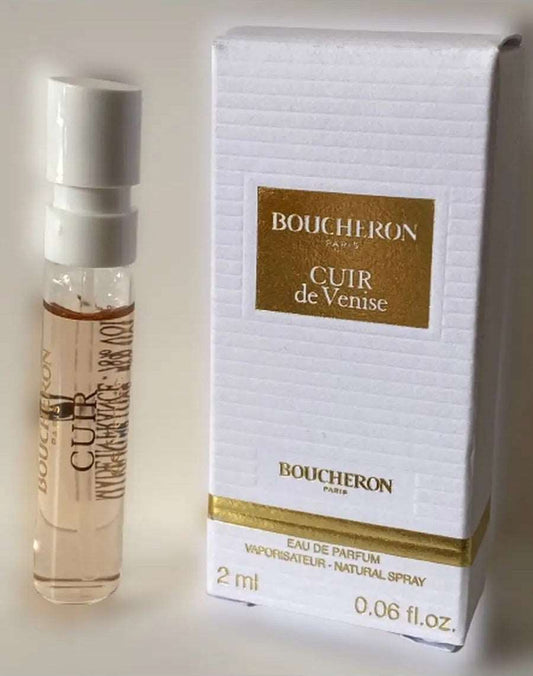 Boucheron Cuir de Venise 2ml 0,06 fl. oz. officielle parfumeprøver, Boucheron Cuir de Venise 2ml 0,06 fl. oz. officielle duftprøver