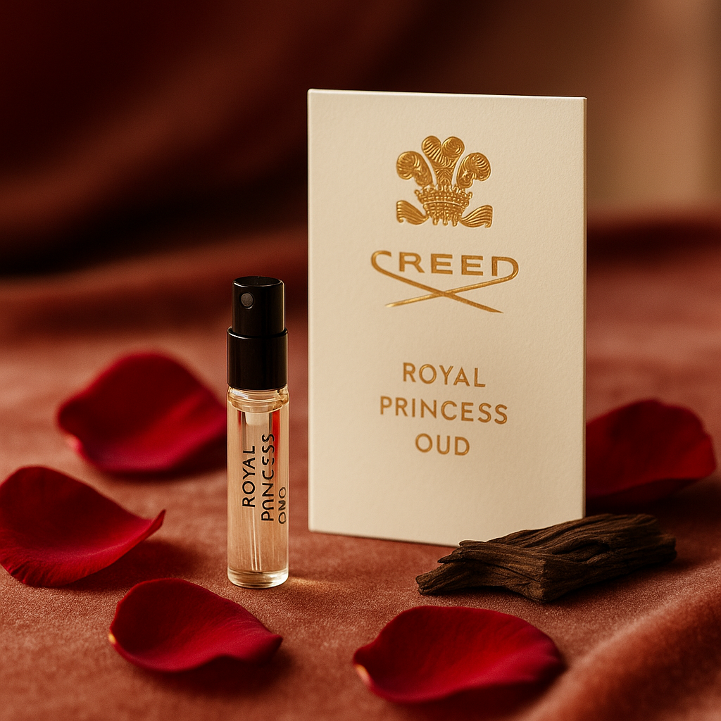 Creed Royal Princess Oud 2ml 0,06 fl. oz. officiel parfumeprøve parfumetester Creed Royal Princess Oud 2ml 0,06 fl. oz. officiel parfumeprøve parfumetester