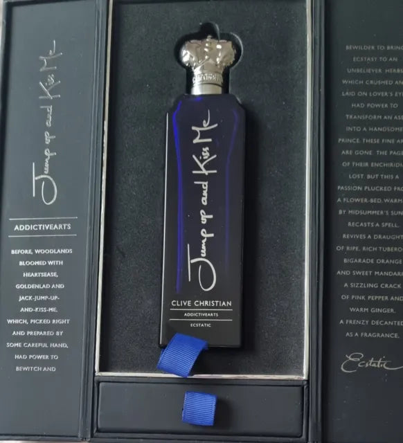 Clive Christian Addictive Arts JUMP Up And KISS Me ECSTATIC 7.5ml 0.25 fl. oz. official perfume sample perfume tester Clive Christian Addictive Arts JUMP Up And KISS Me ECSTATIC 7.5ml 0.25 fl. oz. official perfume sample perfume tester