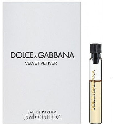 Dolce & Gabbana VELVET Vetiver 1,5 ML officiel parfumeprøve
