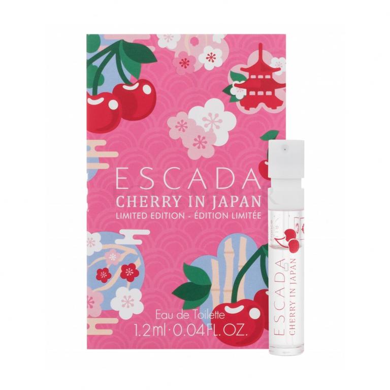 Escada Cherry i Japan begrænset udgave 1,2 ml 0,04 fl. oz. officielle parfumeprøver