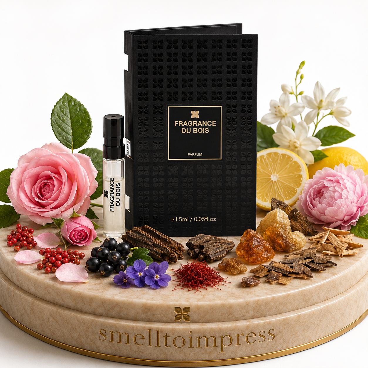 billede af Fragrance Du Bois Siberian Rose officiel parfumeprøve 1,5 ml 0,05 fl. oz.