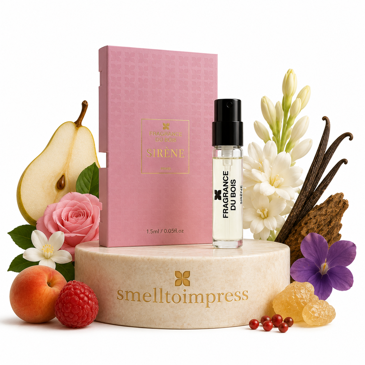 billede af Fragrance Du Bois Sirene Privee 1,5 ml 0,05 fl. oz. officiel parfumeprøve parfumeprøve