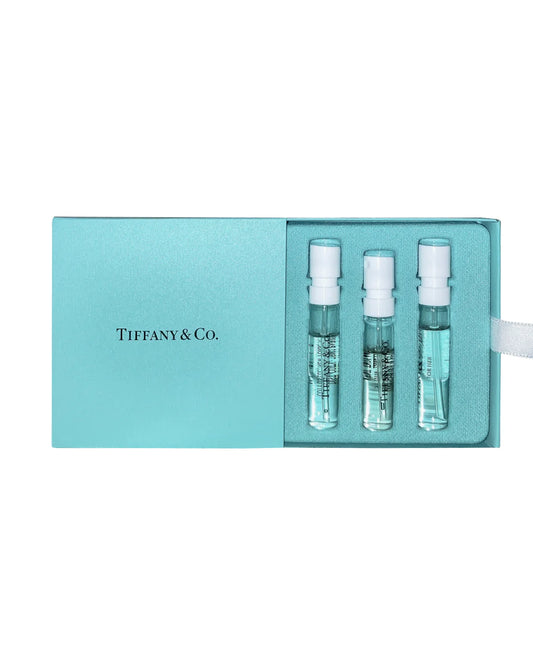 Tiffany & Co. Prøvespraysæt: EDP for Her 1,2 ml + Rose Gold EDP 1,5 ml + Rose Gold Intense 1,5 ml