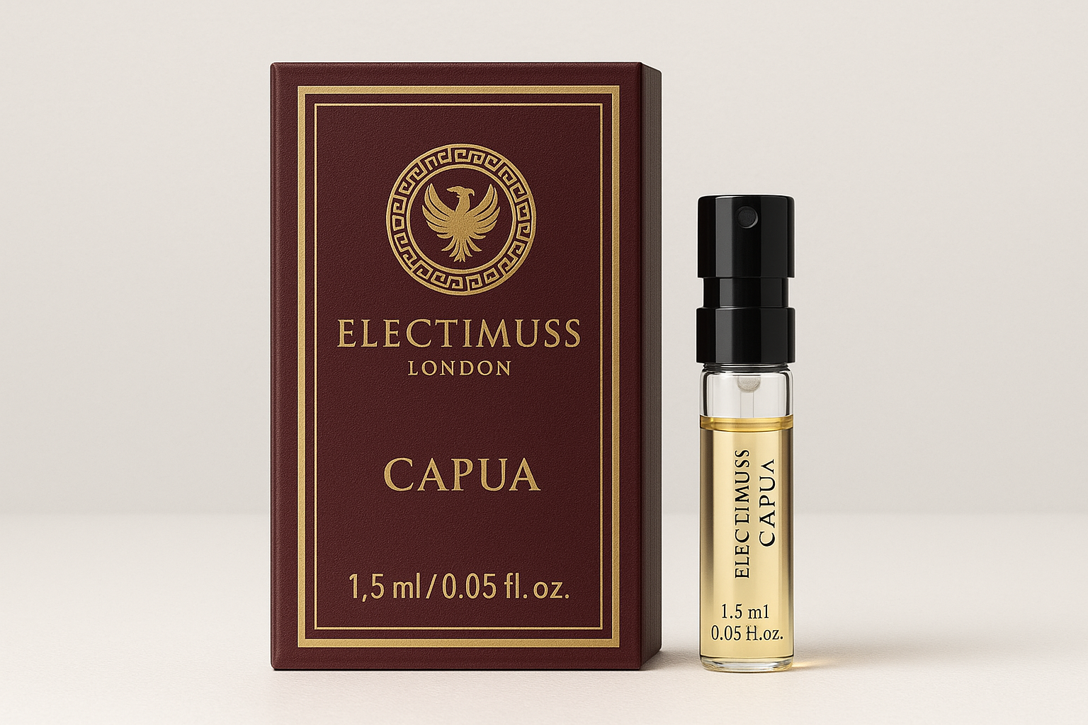 Electimuss London Capua 1,5 ml 0,05 fl. oz. officiel parfumeprøve Electimuss London Capua 1,5 ml 0,05 fl. oz. officiel parfumeprøve
