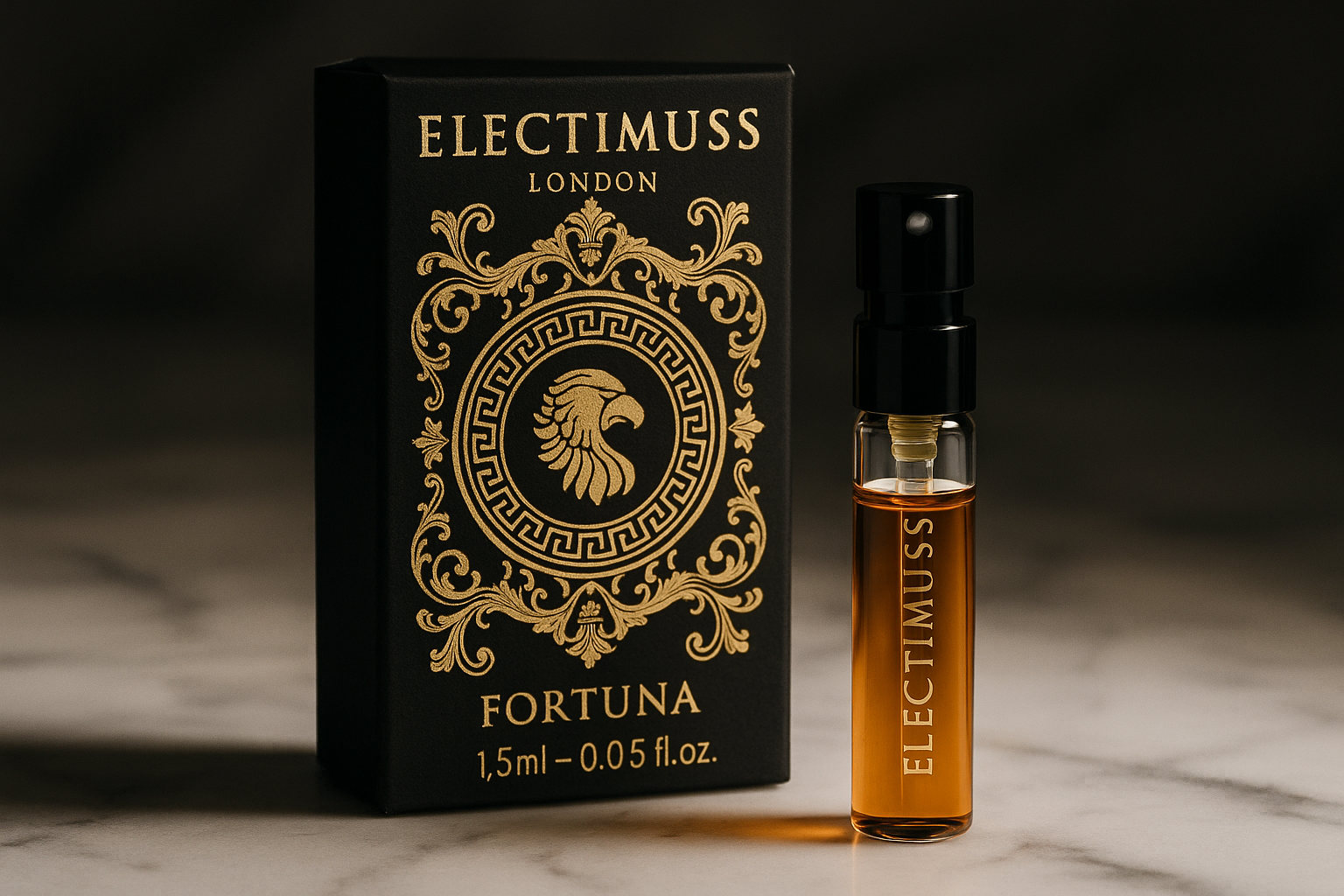 Electimuss London Fortuna 1,5ml 0,05 fl. oz. officiel parfumeprøve Electimuss London Fortuna 1,5ml 0,05 fl. oz. officiel parfumeprøve