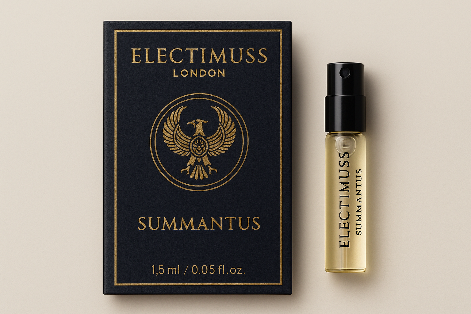 Electimuss London Summantus 1,5ml 0,05 fl. oz. officiel parfumeprøve Electimuss London Summantus 1,5ml 0,05 fl. oz. officiel parfumeprøve