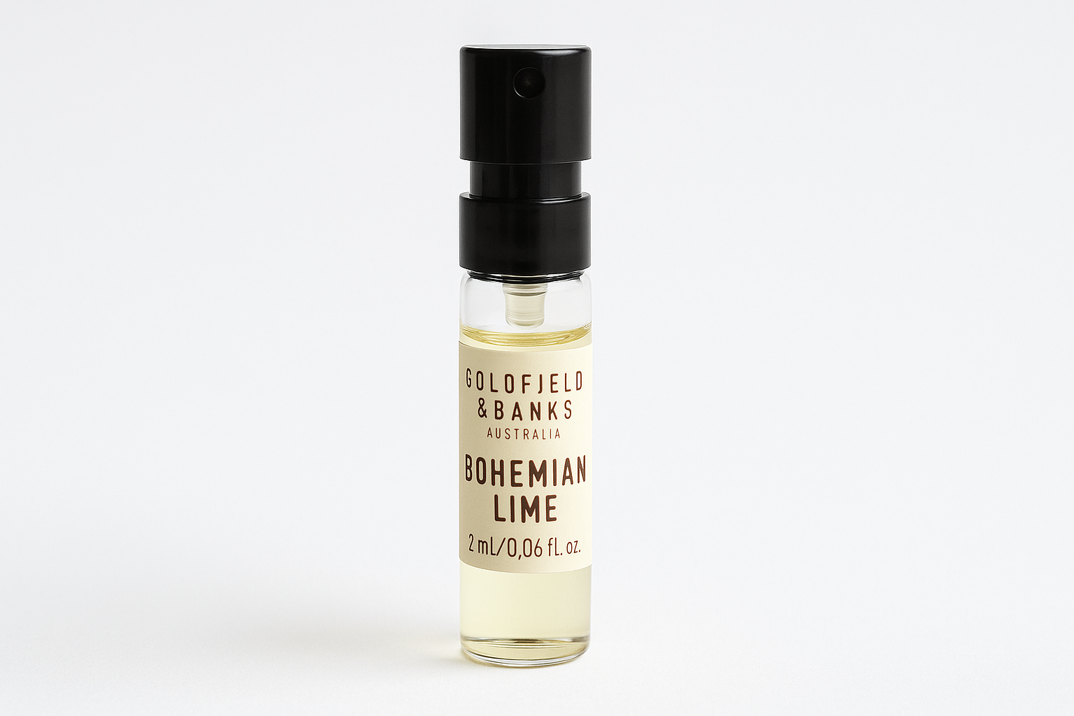 Goldfield and Banks Australia Bohemian Lime 2ml 0,06 fl. oz. officiel parfumeprøve Goldfield and Banks Australia Bohemian Lime 2ml 0,06 fl. oz. officiel parfumeprøve