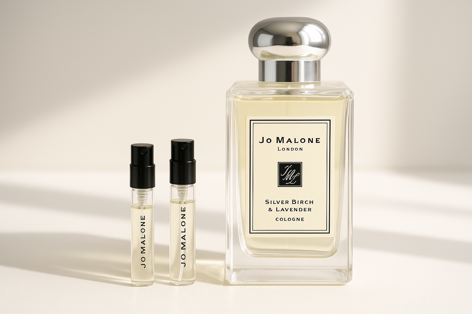 Jo Malone Silver Birch & Lavender Cologne parfumeprøver Jo Malone Silver Birch & Lavender Cologne parfumeprøver