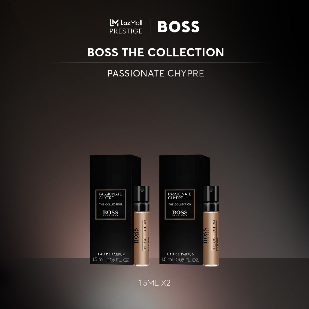 official perfume sample of Hugo Boss The Collection Passionate Chypre 1.5ml 0.05 fl. oz. official perfume sample of Hugo Boss The Collection Passionate Chypre 1.5ml 0.05 fl. oz.