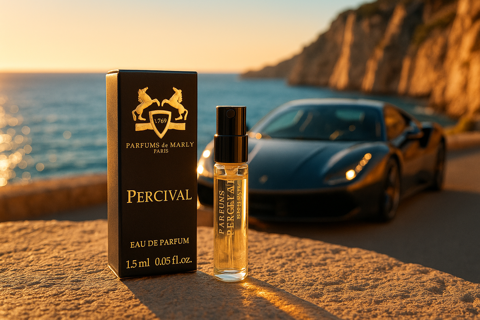 Parfums De Marly Percival officiel duftprøve 1,5 ml 0,05 fl. o.z. parfume tester Parfums De Marly Percival officiel duftprøve 1,5 ml 0,05 fl. o.z. parfume tester