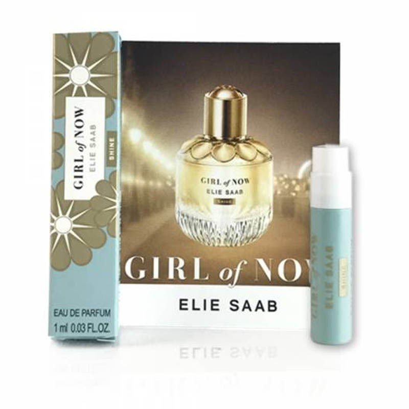 Elie Saab Girl of Now Shine 1ml 0.03 fl.oz virallinen hajuvesinäyte, Elie Saab Girl of Now Shine 1ml 0.03 fl.oz oficjalna próbka parfum, Elie Saab Girl of Now Shine 1ml 0.03 fl.oz officielt parfymprov, Elie Saab Girl of Now officiell 0ml.prøve. Elie