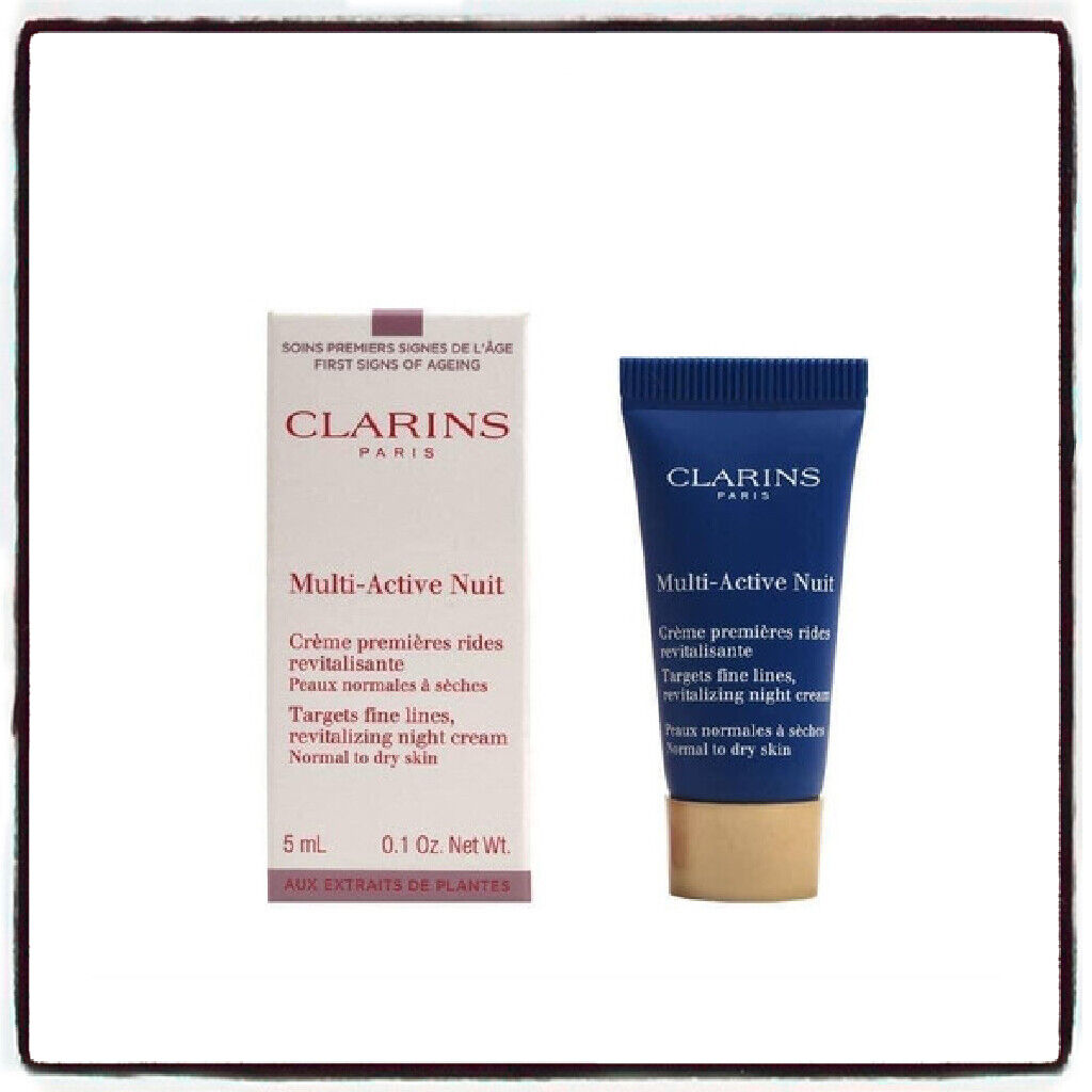 Clarins Multi-Active Nuit Mini hudplejeprøve 5ML Normal til tør hud