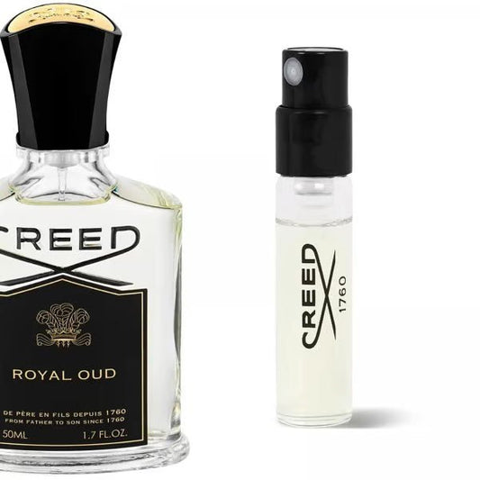 Opgrader dit duftspil med det luksuriøse Creed Royal Oud edp. Prøv det med den officielle 2ml 0,06 fl. oz. parfumeprøve, før du forpligter dig til flasken i fuld størrelse. Løft dine sanser med denne fantastiske duft.