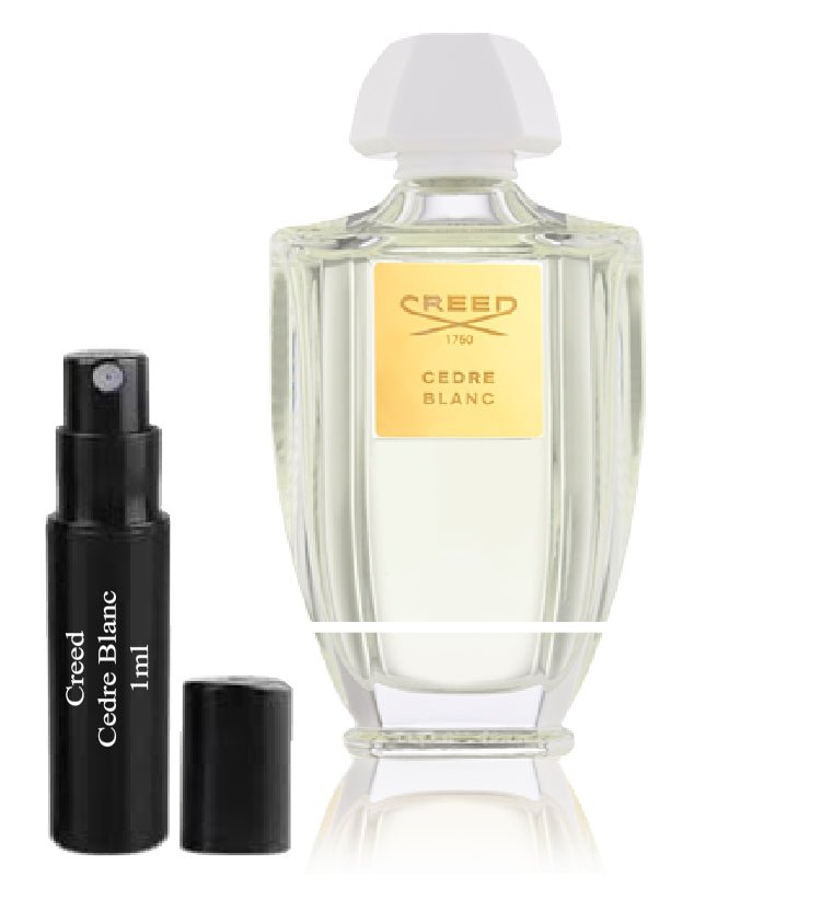 Creed Cedre Blanc 1ml 0,03 fl. o.z. parfumeprøve, Creed Cedre Blanc 1ml 0,03 fl. o.z. 液量オンス公式香水サンプル, Creed Cedre Blanc 1ml 0,03 fl. o.z. парфюмна проба, Creed Cedre Blanc 1ml 0,03 fl. o.z. échantillon de parfum, Creed Cedre Blanc 1ml 0,03 fl. o.z. ha