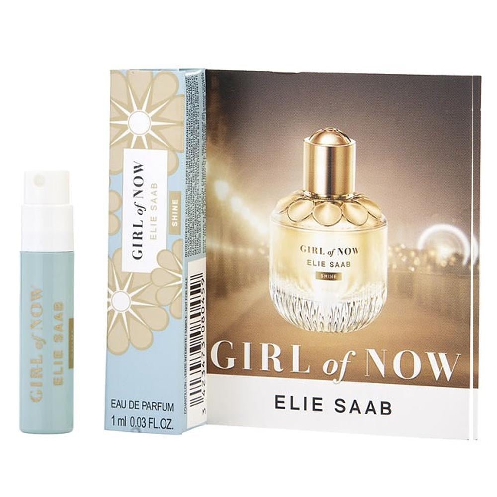 Elie Saab Girl of Now Shine 1ml 0.03 fl.oz 官方香水样品, Officiel parfume Elie Saab Girl of Now Shine 1ml 0.03 fl.oz, Elie Saab Girl of Now Shine 1ml 0.03 fl.oz officiálmu, v. Elie Saab Girl of Now Shine 0,03 fl.oz επίσημο δείγμα αρώματος, Elie Saab Girl o