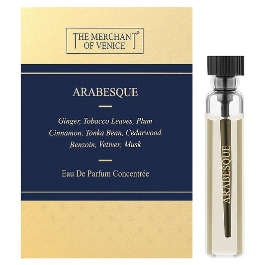 The Merchant of Venice Arabesque 2ml 0,07 fl. oz. Officiel parfumeprøve, The Merchant of Venice Arabesque 2ml 0,07 fl. oz. offizielle Parfümprobe, The Merchant of Venice Arabesque 2ml 0,07 fl. oz. muestra de parfume oficial, The Merchant of Venice Ar