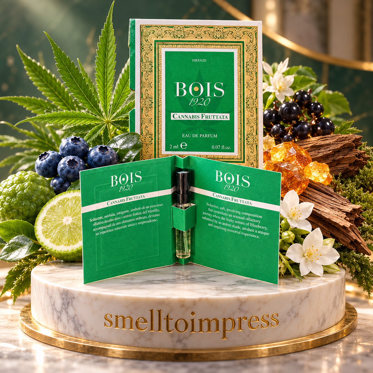billede af Bois 1920 Cannabis Fruttata officiel parfumeprøve 2 ml