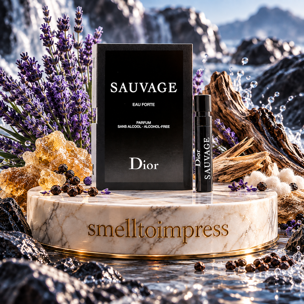 billede af Christian Dior Sauvage Eau Forte EDP 1 ml officiel parfumeprøve fra Smelltoimpress