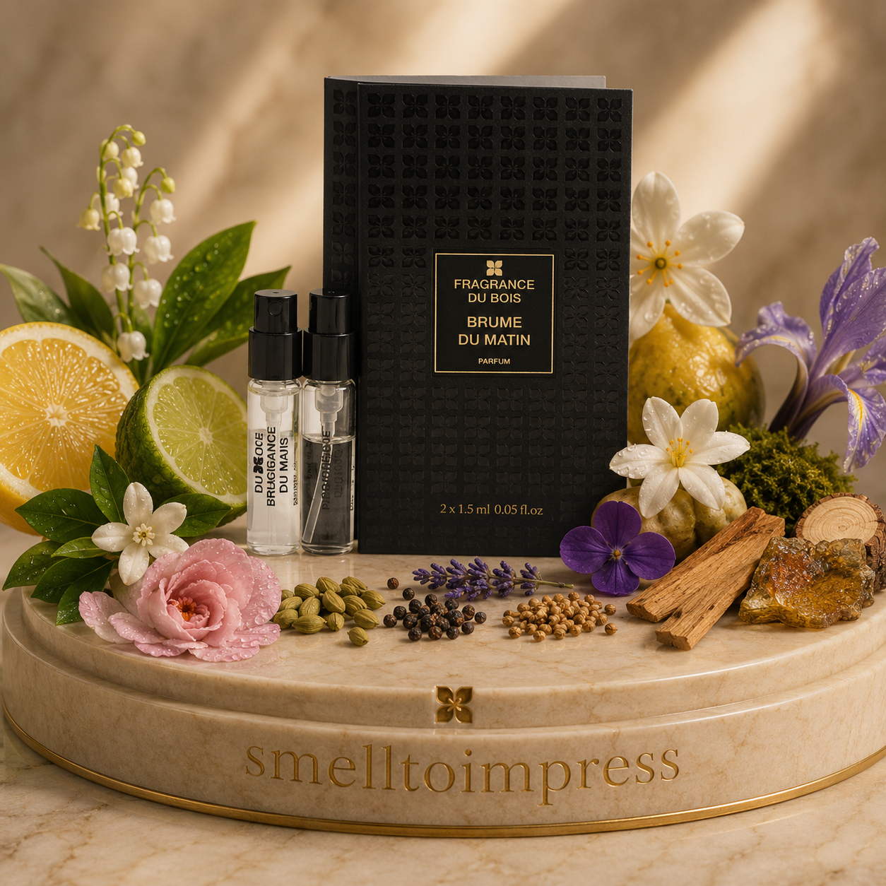 billede af Fragrance Du Bois Brume Du Matin 1,5 ml 0,05 fl. oz. officiel parfumeprøve