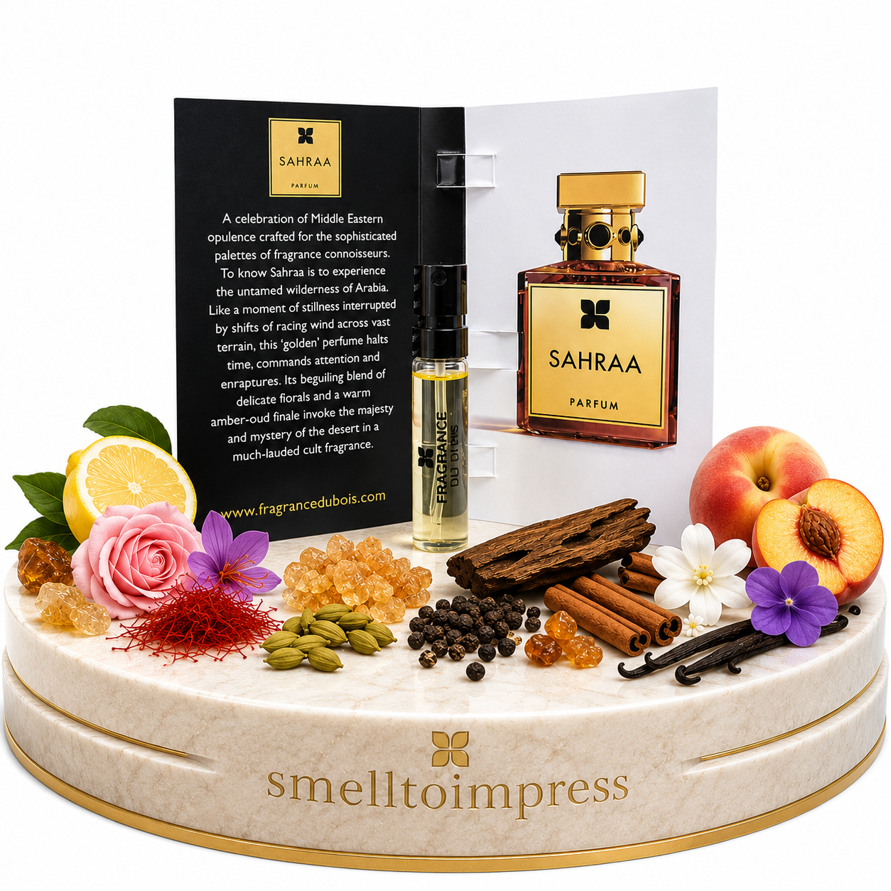billede af Fragrance Du Bois Sahraa 1,5 ml 0,05 fl. oz. officiel parfumeprøve