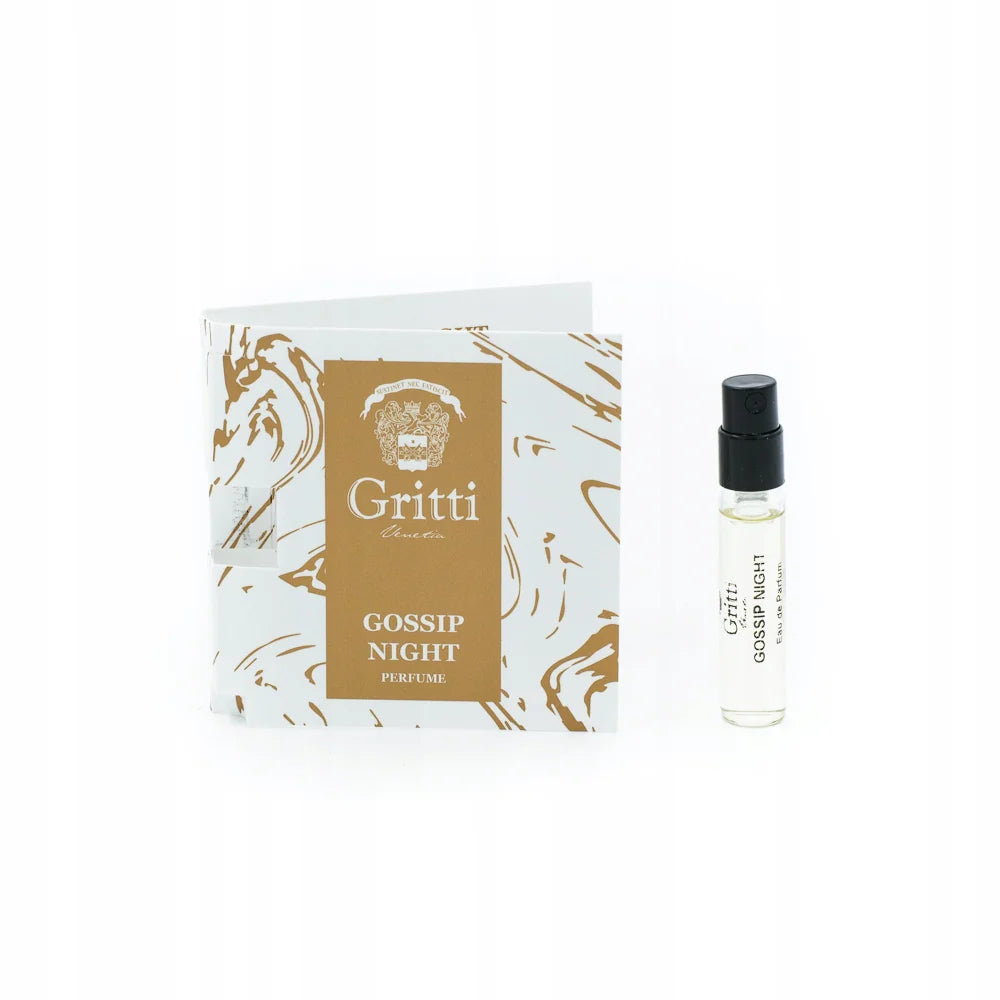 Gritti Gossip Night officiel parfumeprøve 2 ml 0,06 fl. oz.