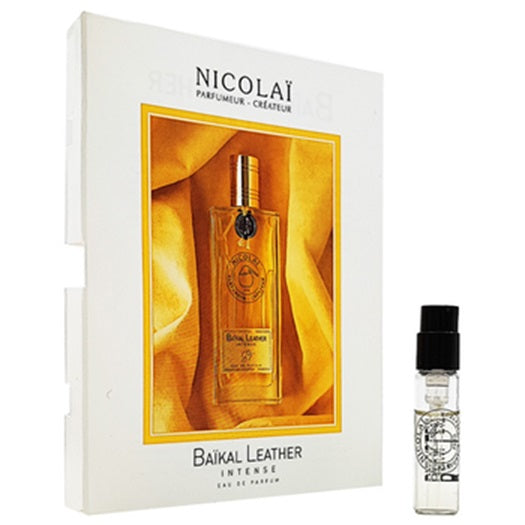 official perfume samples of Nicolai Baikal Leather fragrance 1.8ml 0.07 oz. perfume tester