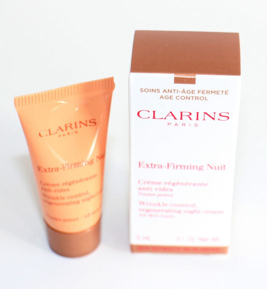 Clarins Extra-Firming Nuit Mini hudplejeprøve 5ML 0,1 oz. Til tør hud