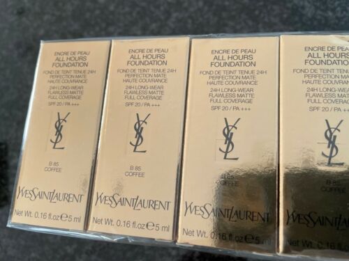 Yves Saint Laurent All Hours Foundation 5ml 0,16 fl. oz. officiel hudplejeprøve Shade B 85 Kaffeparfumetester