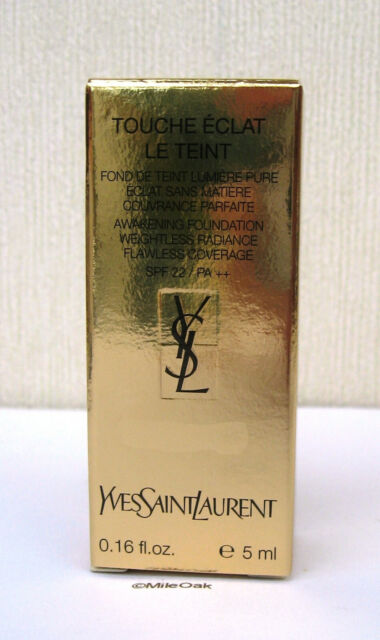 Yves Saint Laurent Touche Eclat Foundation 5ml 0,16 fl. oz. hudplejeprøve Shade BD 25 varm beige